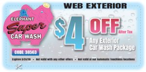 Elephant Carwash Web Exterior coupon 3/31/20